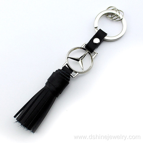 Real Leather Tassel Keyring Personalized Car Fringe Keychain